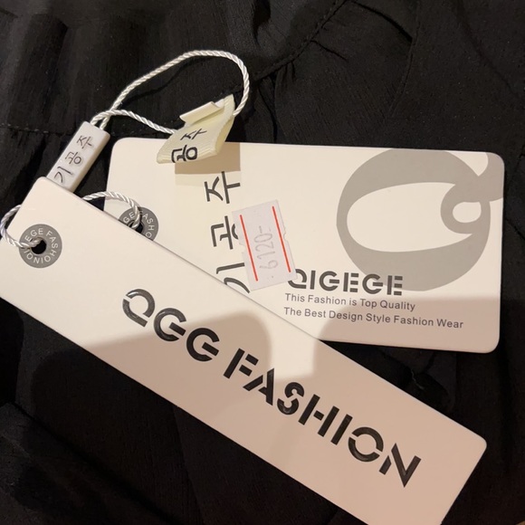 Layered Sheer Knee Length Black Dress NWT 2XL - Picture 7 of 7